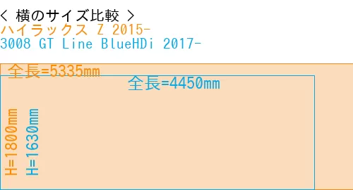 #ハイラックス Z 2015- + 3008 GT Line BlueHDi 2017-